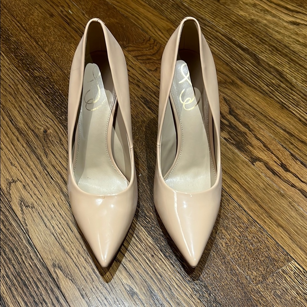 Sam Edelman Cream Heels Classic Pointed-Toe